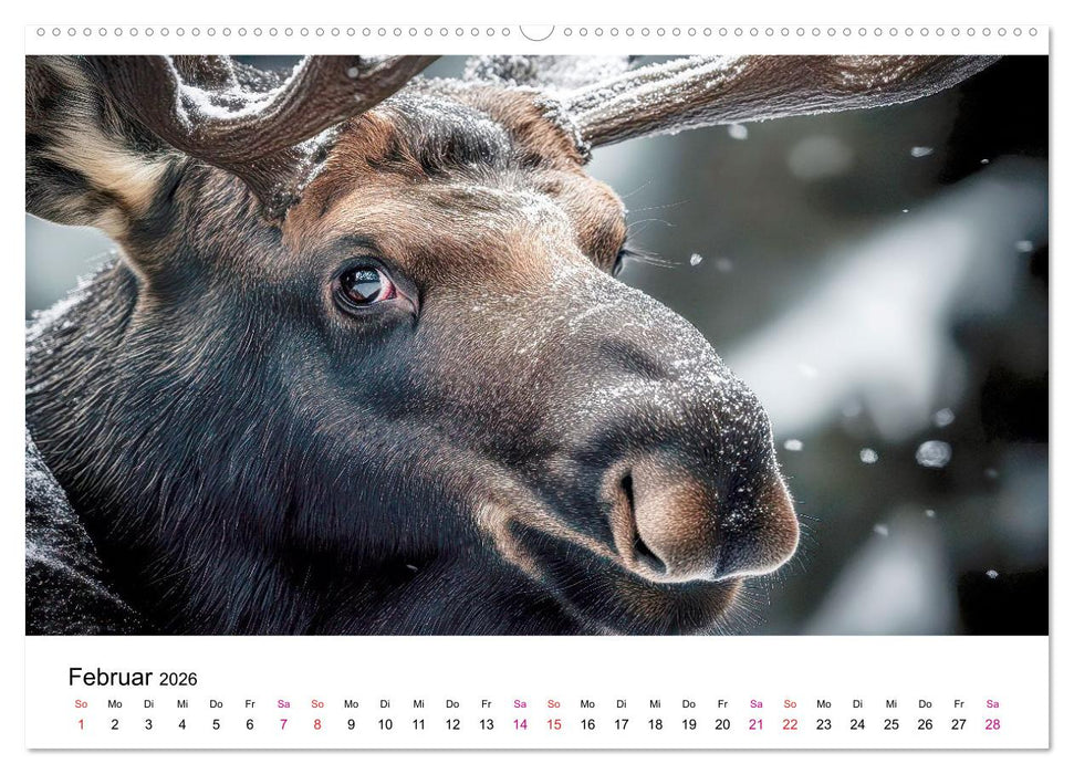 Elche - die Stimme der Wildnis (CALVENDO Wandkalender 2026)