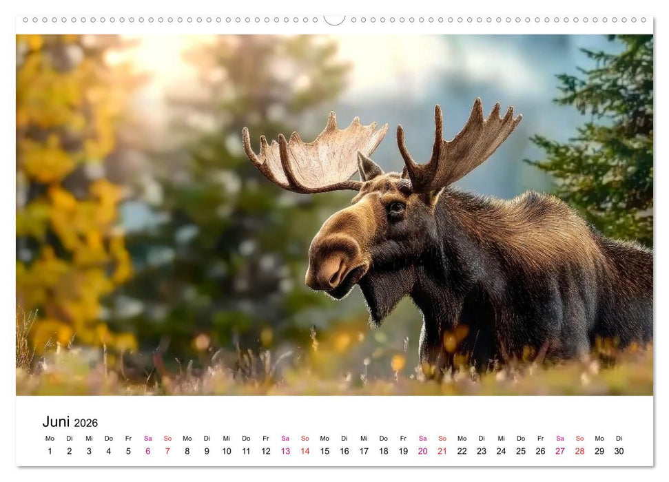 Elche - die Stimme der Wildnis (CALVENDO Wandkalender 2026)