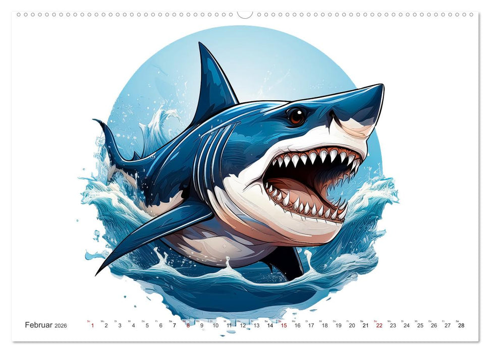 Beast Mode - Wilde Maskottchen (CALVENDO Premium Wandkalender 2026)