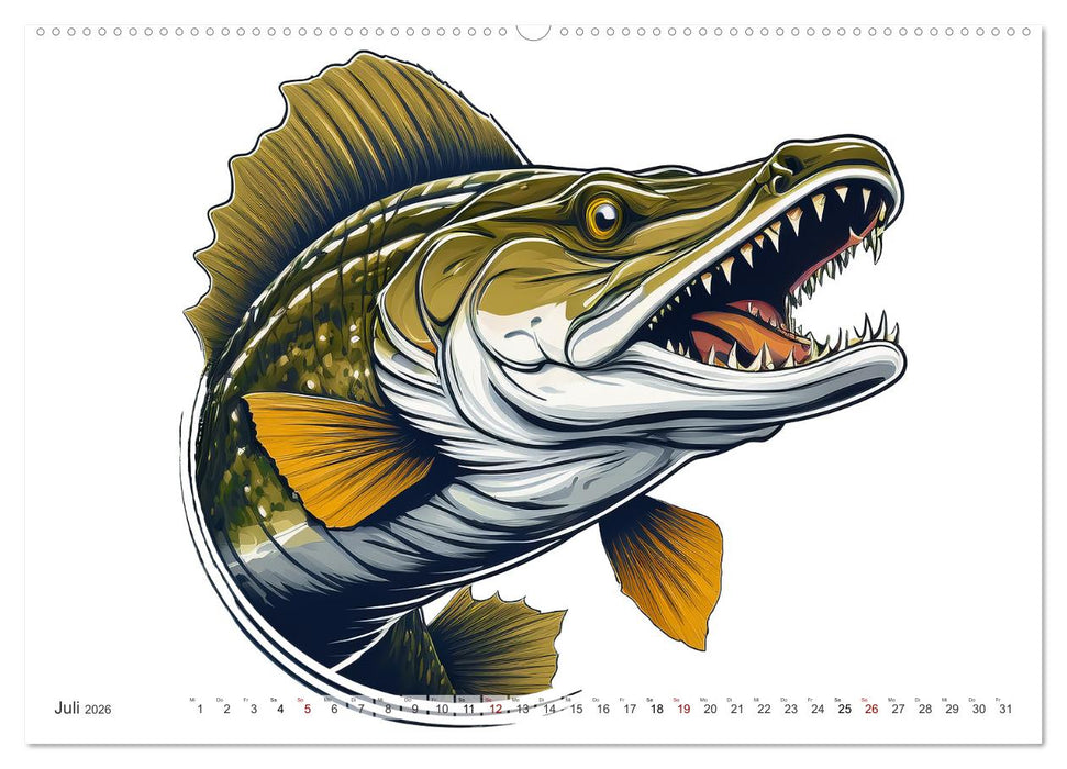 Beast Mode - Wilde Maskottchen (CALVENDO Premium Wandkalender 2026)