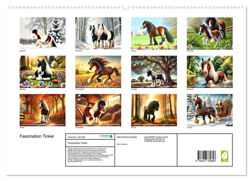 Faszination Tinker (CALVENDO Premium Wandkalender 2026)