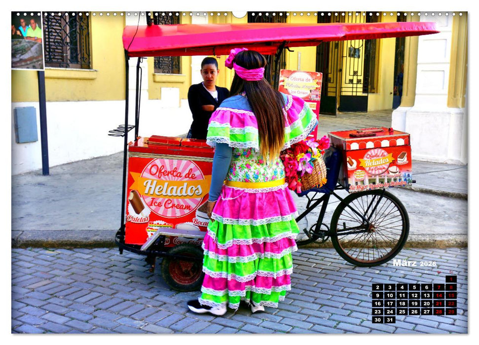 Fahrrad-Händler - Handel und Wandel in Havanna (CALVENDO Wandkalender 2026)