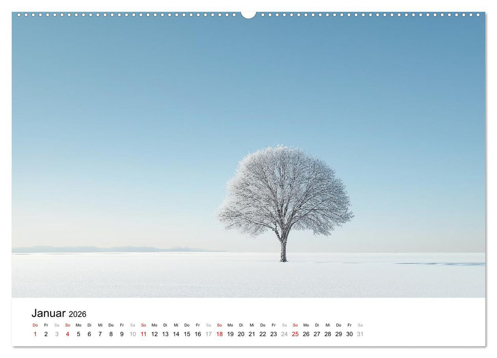 Minimalistische Naturmomente – Ruhe und Schönheit in der Natur (CALVENDO Wandkalender 2026)