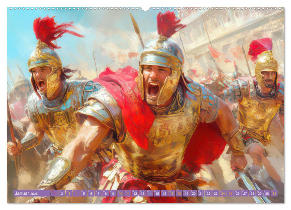 Die Römer - Kämpfe und Alltag (CALVENDO Wandkalender 2026)