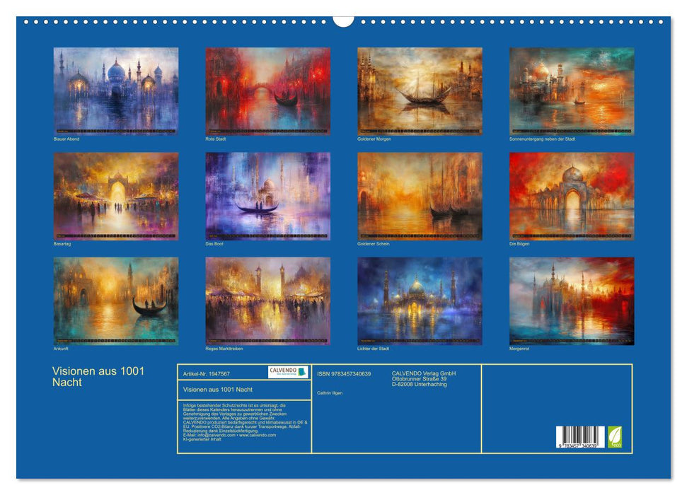 Visionen aus 1001 Nacht (CALVENDO Wandkalender 2026)