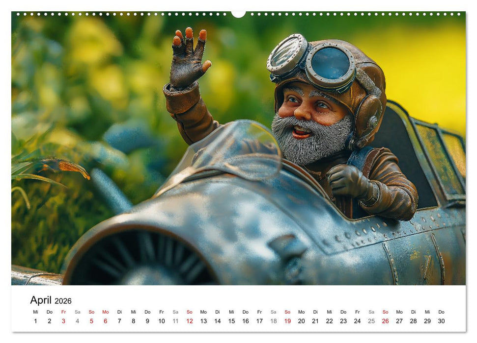 Berufe der Gartenzwerge (CALVENDO Wandkalender 2026)