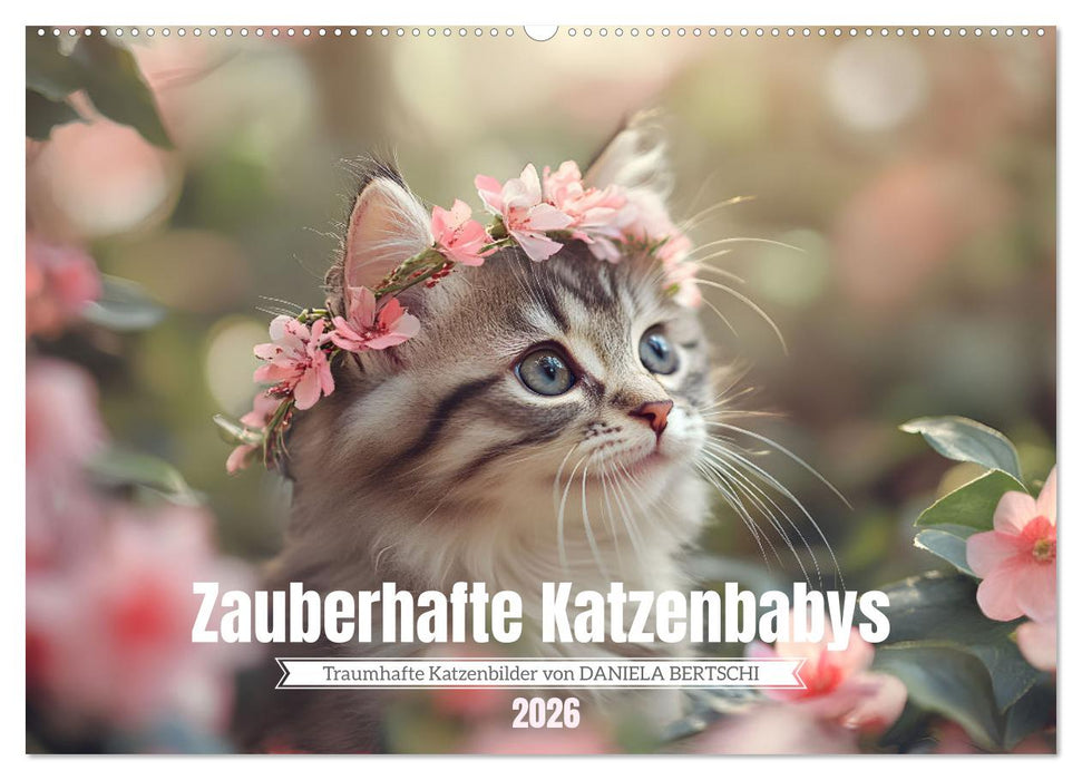 Zauberhafte Katzenbabys (CALVENDO Wandkalender 2026)