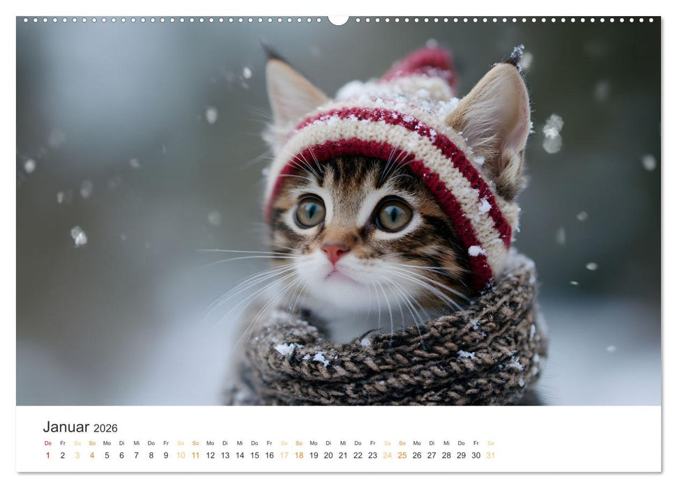 Zauberhafte Katzenbabys (CALVENDO Wandkalender 2026)