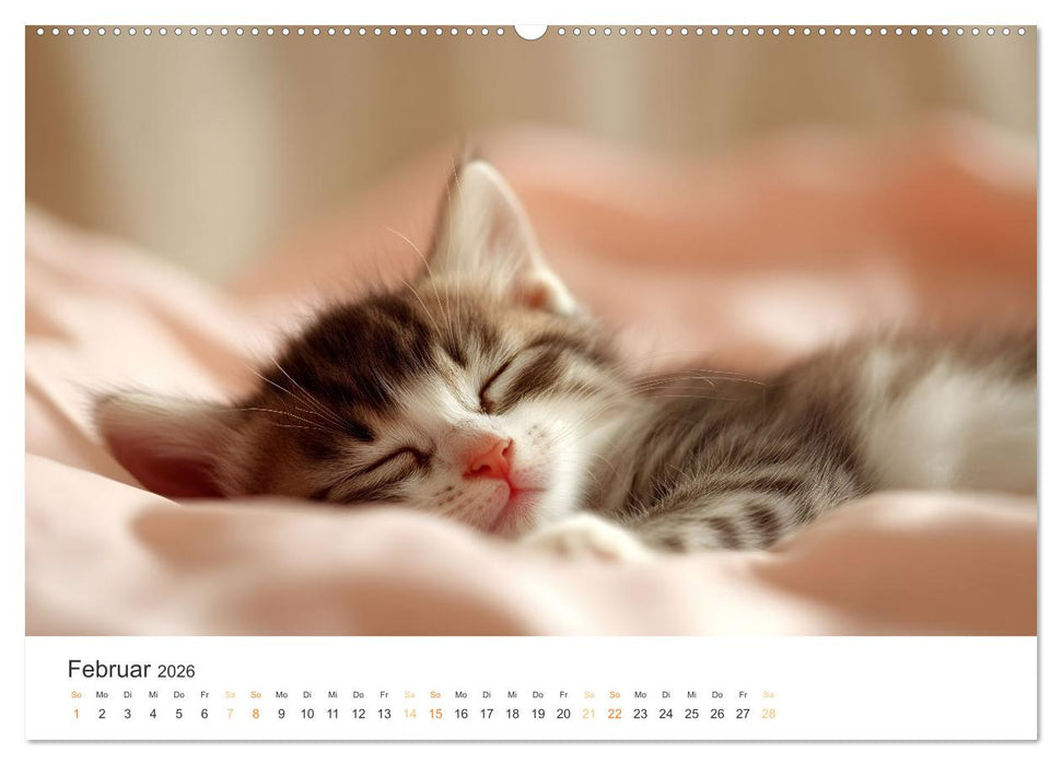 Zauberhafte Katzenbabys (CALVENDO Wandkalender 2026)