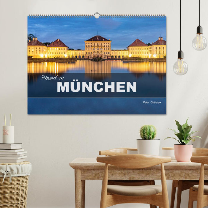 Abend in München (CALVENDO Wandkalender 2026)