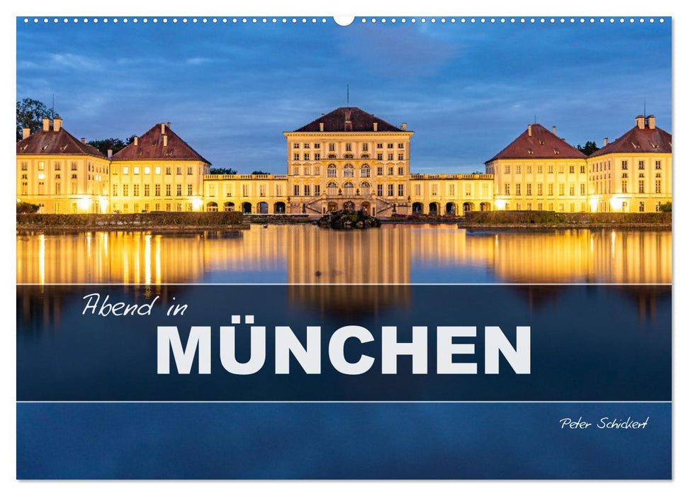 Abend in München (CALVENDO Wandkalender 2026)