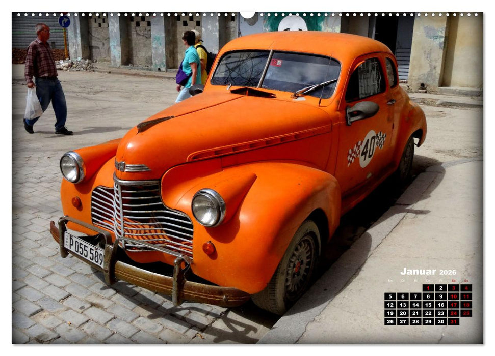 Chevy 1940-1941 - Mit 80 plus unterwegs in Kuba (CALVENDO Premium Wandkalender 2026)