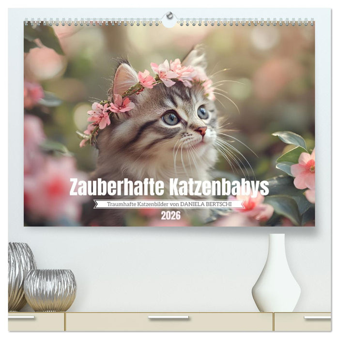 Zauberhafte Katzenbabys (CALVENDO Premium Wandkalender 2026)