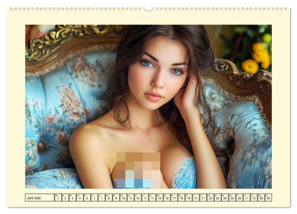 Sinnlich in Dessous. Die Kunst der verführerischen Eleganz (CALVENDO Wandkalender 2026)