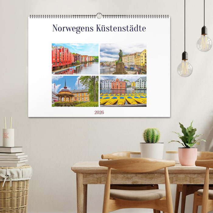 Norwegens Küstenstädte (CALVENDO Wandkalender 2026)