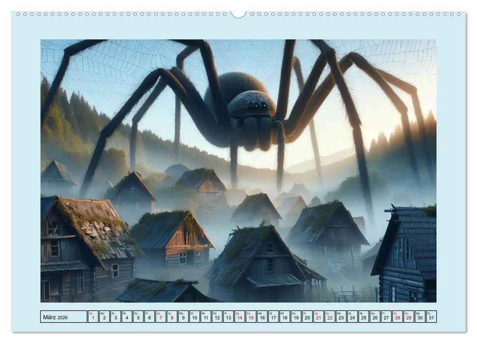 Im Reich der Riesenspinnen (CALVENDO Wandkalender 2026)