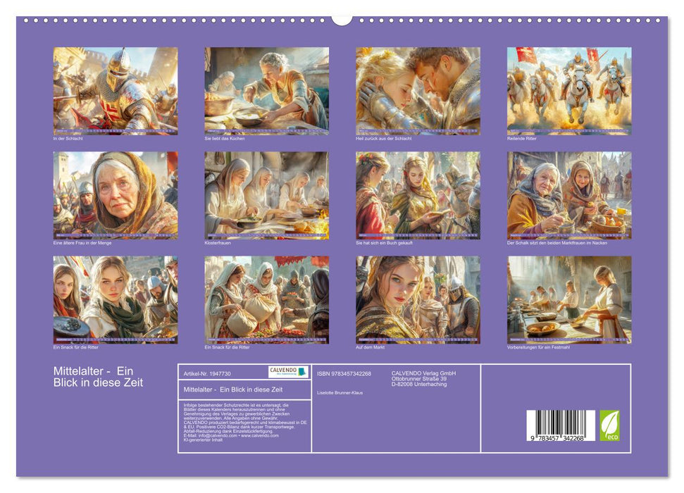 Mittelalter - Ein Blick in diese Zeit (CALVENDO Premium Wandkalender 2026)