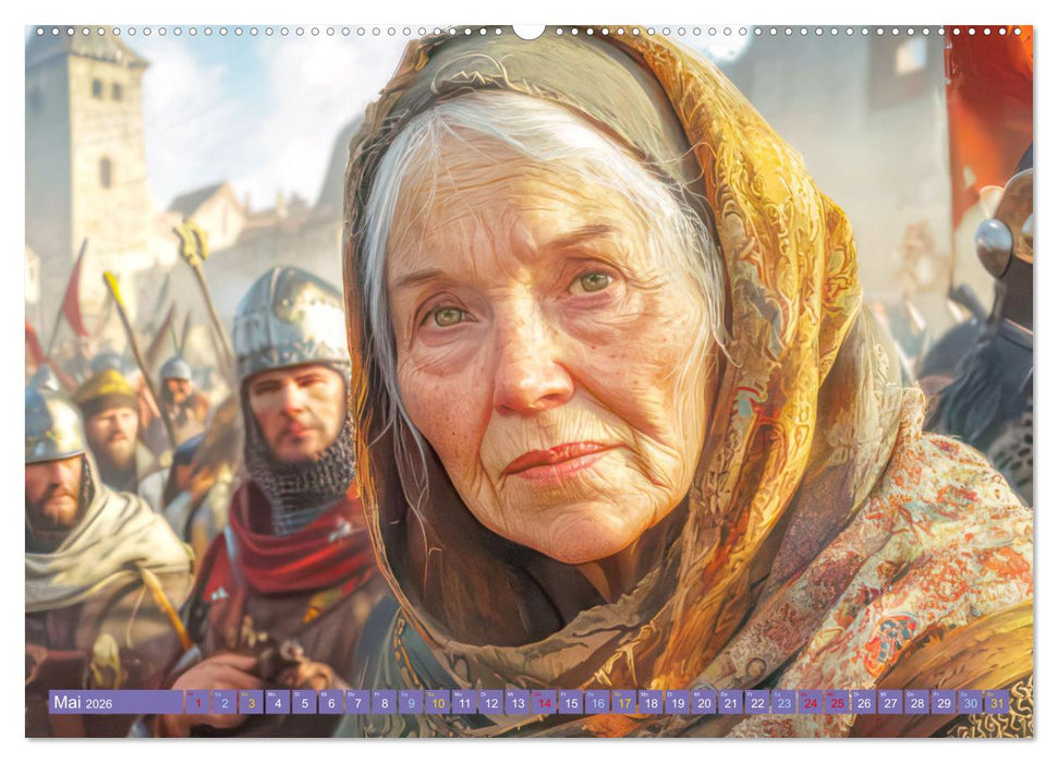 Mittelalter - Ein Blick in diese Zeit (CALVENDO Premium Wandkalender 2026)