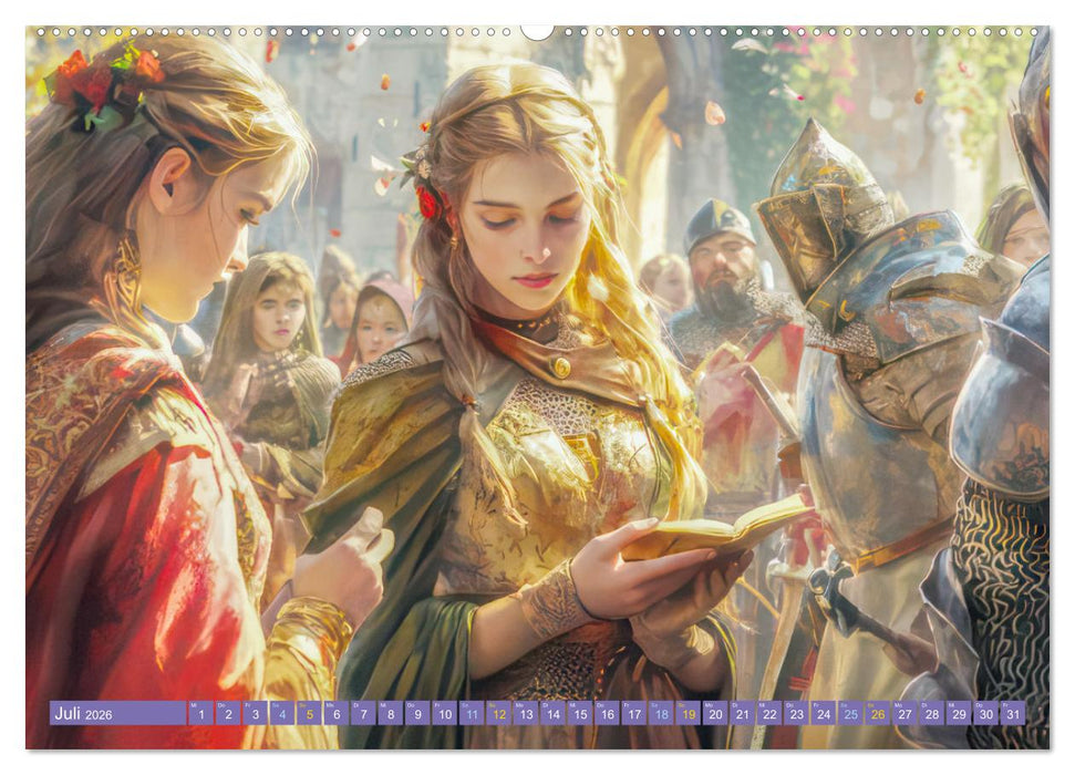 Mittelalter - Ein Blick in diese Zeit (CALVENDO Premium Wandkalender 2026)