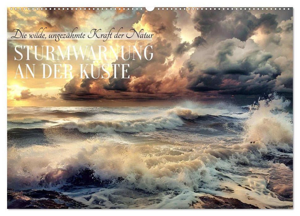 Sturmwarnung an der Küste (CALVENDO Wandkalender 2026)