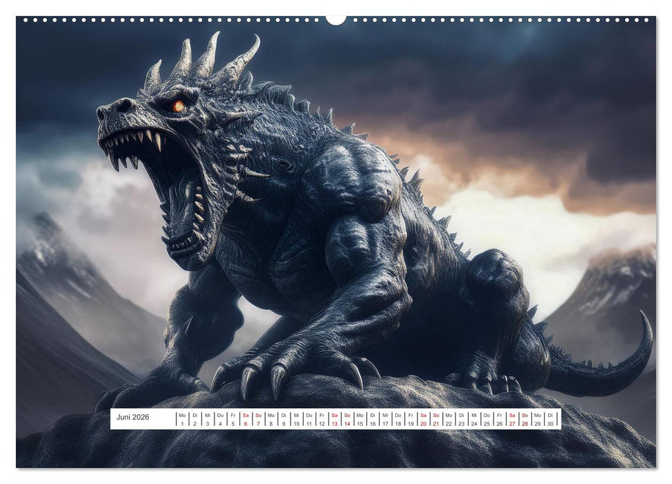 Legenden und Mythen - Legendäre Tiere (CALVENDO Wandkalender 2026)