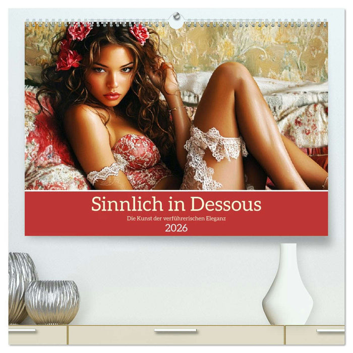 Sinnlich in Dessous. Die Kunst der verführerischen Eleganz (CALVENDO Premium Wandkalender 2026)