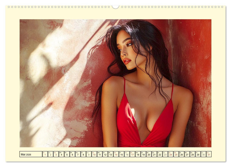 Sinnlich in Dessous. Die Kunst der verführerischen Eleganz (CALVENDO Premium Wandkalender 2026)