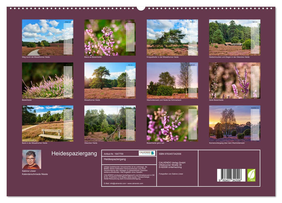 Heidespaziergang (CALVENDO Premium Wandkalender 2026)