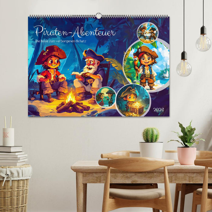 Piraten-Abenteuer - Die Reise zum verborgenen Schatz (CALVENDO Wandkalender 2026)