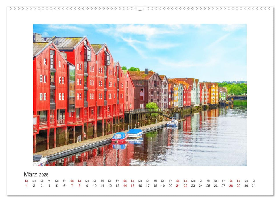 Norwegens Küstenstädte (CALVENDO Premium Wandkalender 2026)
