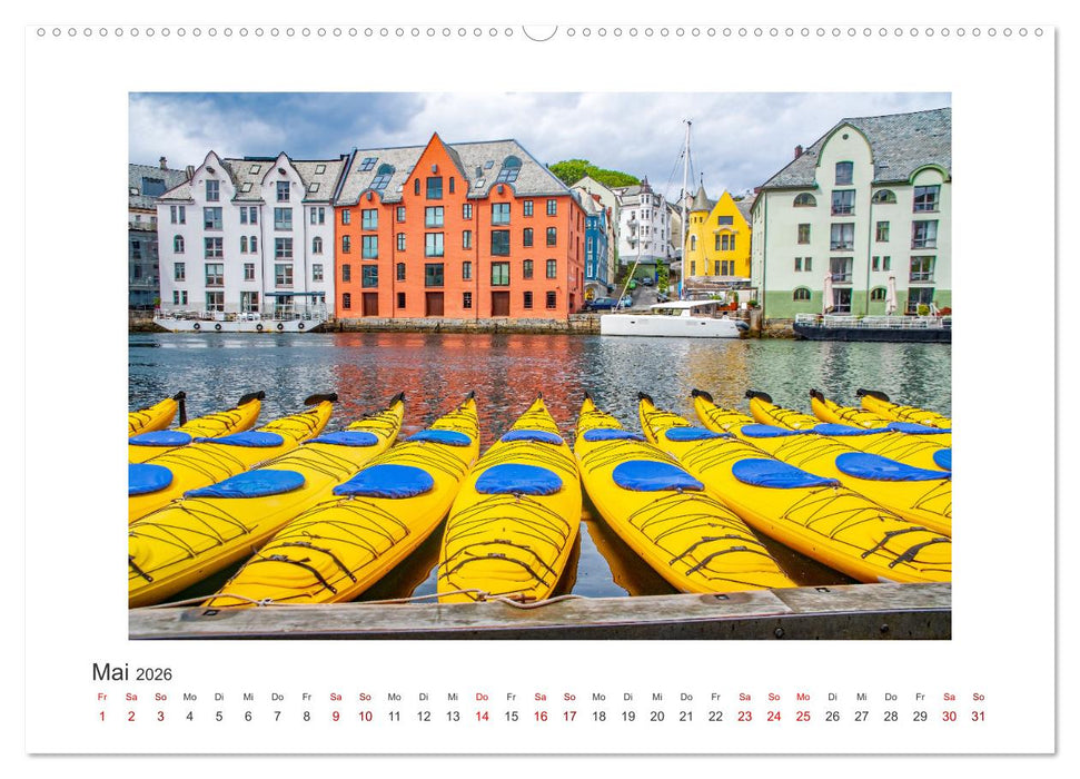 Norwegens Küstenstädte (CALVENDO Premium Wandkalender 2026)