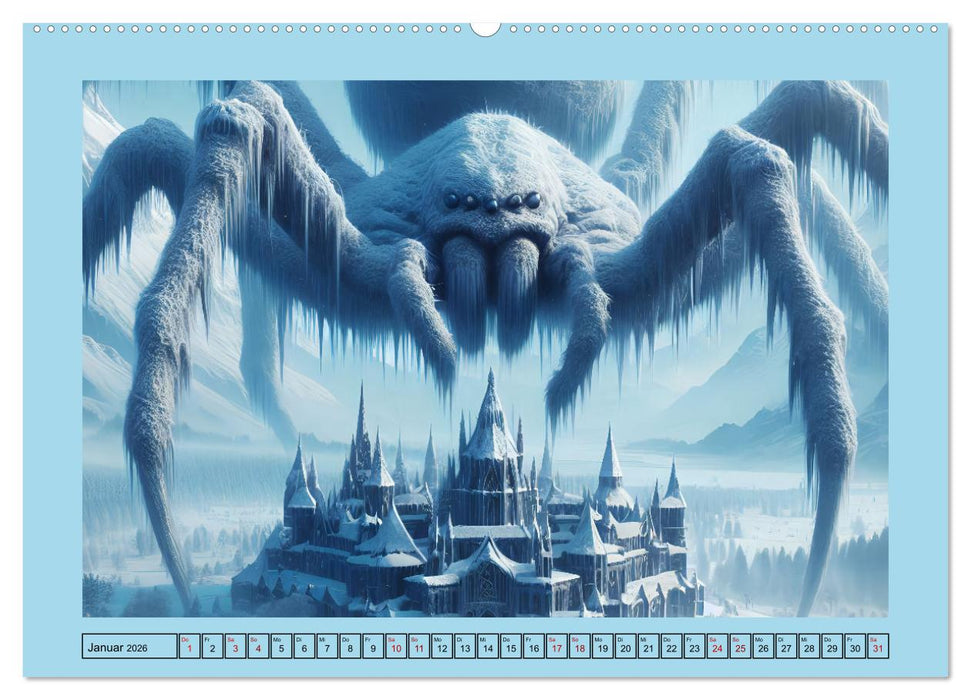Im Reich der Riesenspinnen (CALVENDO Premium Wandkalender 2026)