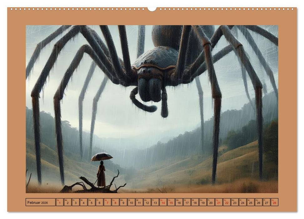 Im Reich der Riesenspinnen (CALVENDO Premium Wandkalender 2026)
