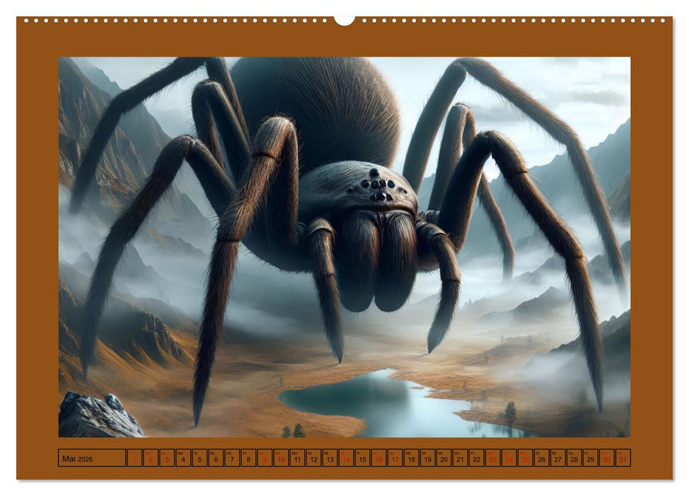 Im Reich der Riesenspinnen (CALVENDO Premium Wandkalender 2026)