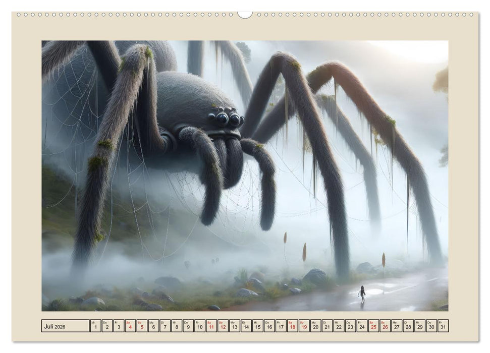 Im Reich der Riesenspinnen (CALVENDO Premium Wandkalender 2026)