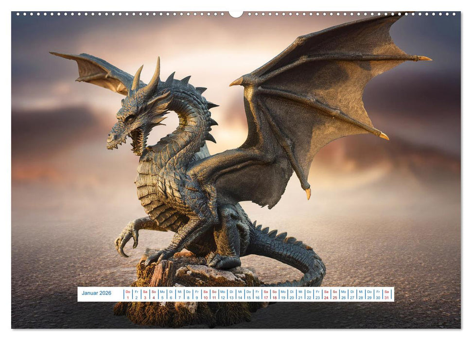 Legenden und Mythen - Legendäre Tiere (CALVENDO Premium Wandkalender 2026)