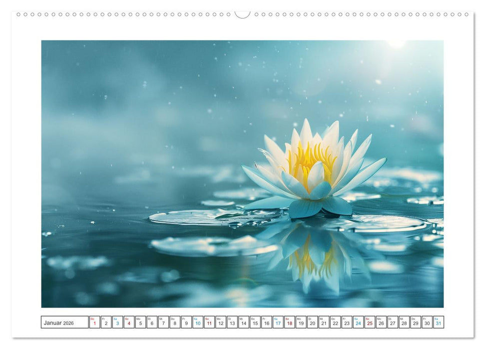 Lichtspiel der Seerosen (CALVENDO Premium Wandkalender 2026)