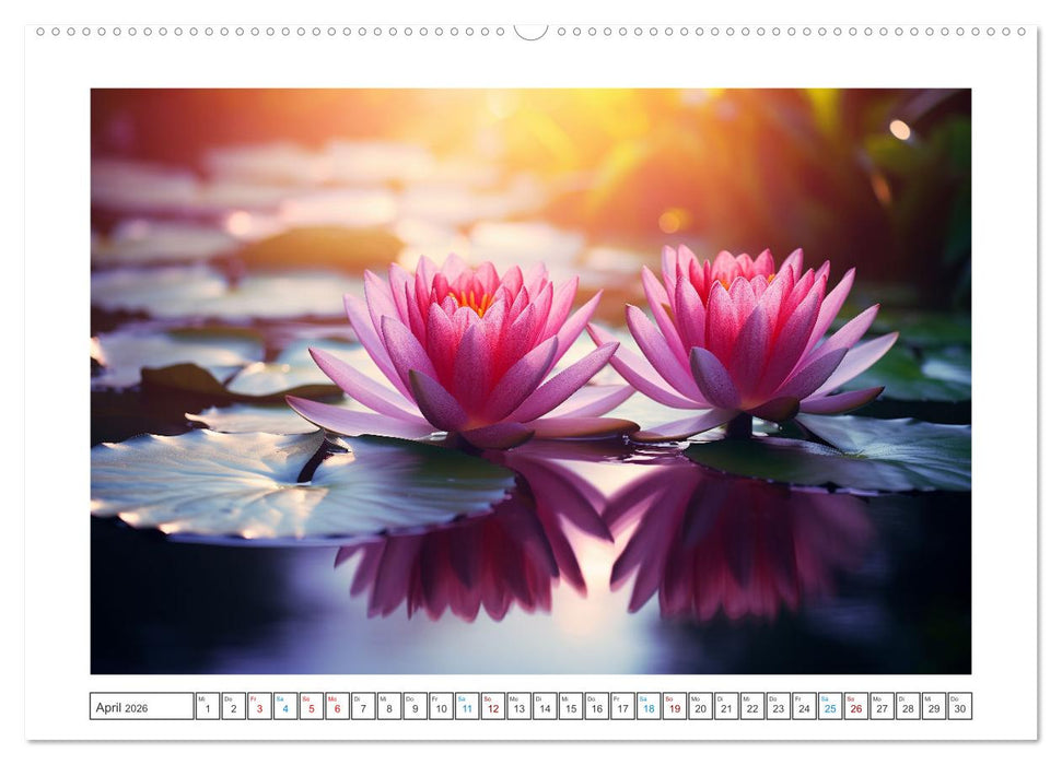 Lichtspiel der Seerosen (CALVENDO Premium Wandkalender 2026)