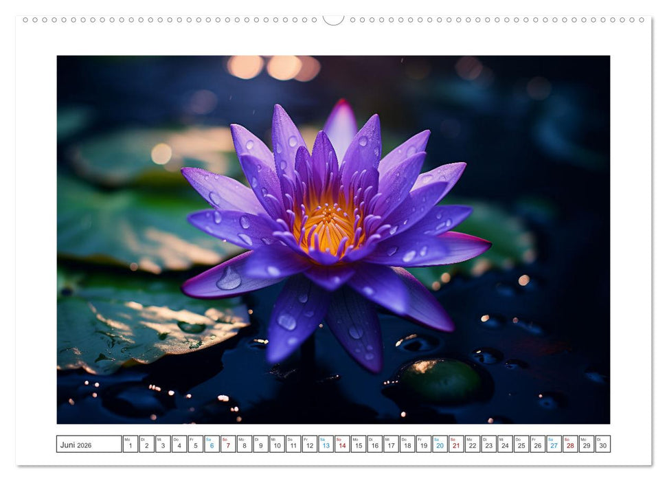 Lichtspiel der Seerosen (CALVENDO Premium Wandkalender 2026)