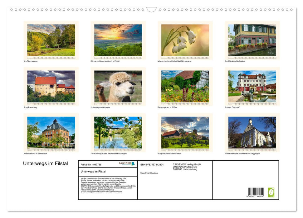 Unterwegs im Filstal (CALVENDO Wandkalender 2026)