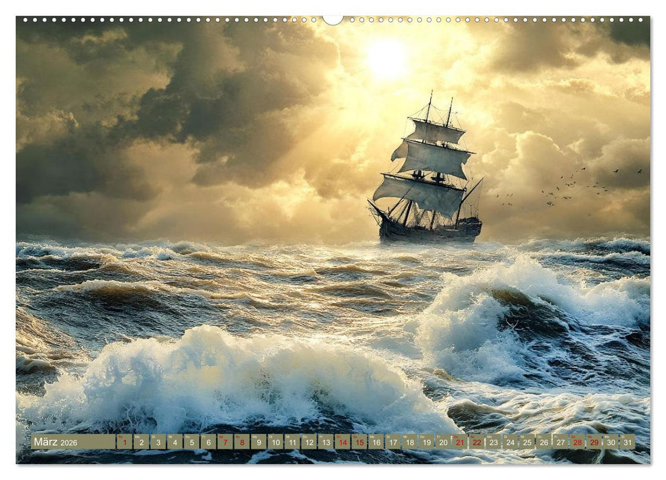 Sturmwarnung an der Küste (CALVENDO Premium Wandkalender 2026)