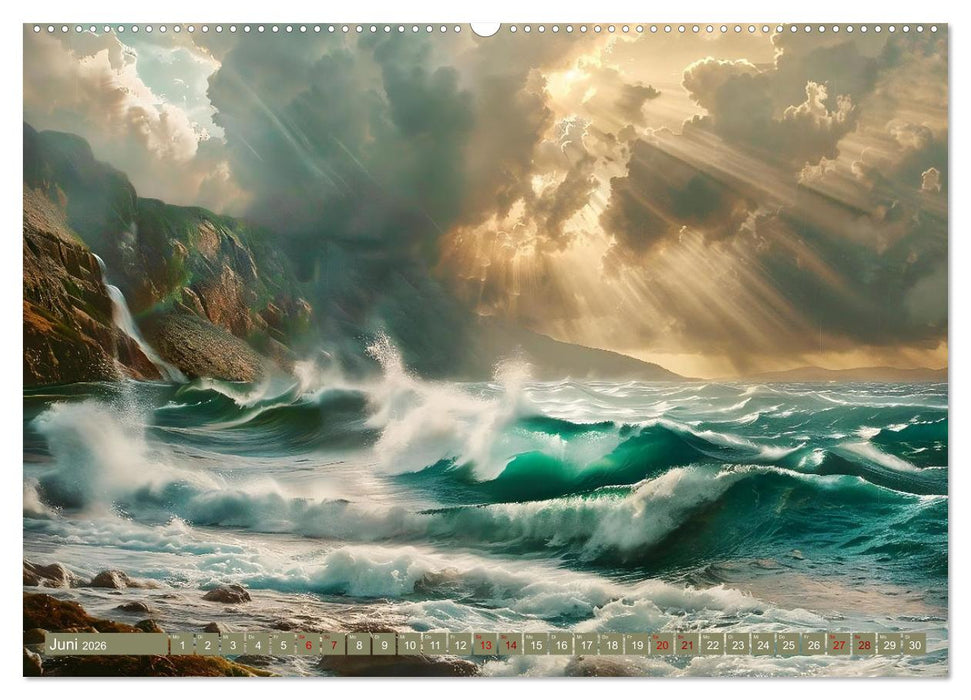 Sturmwarnung an der Küste (CALVENDO Premium Wandkalender 2026)