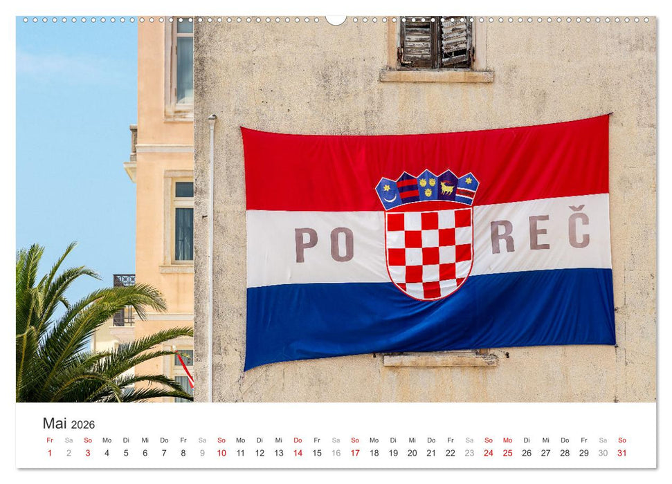 Porec Kalender - Die kroatische Stadt an der Adria (CALVENDO Wandkalender 2026)