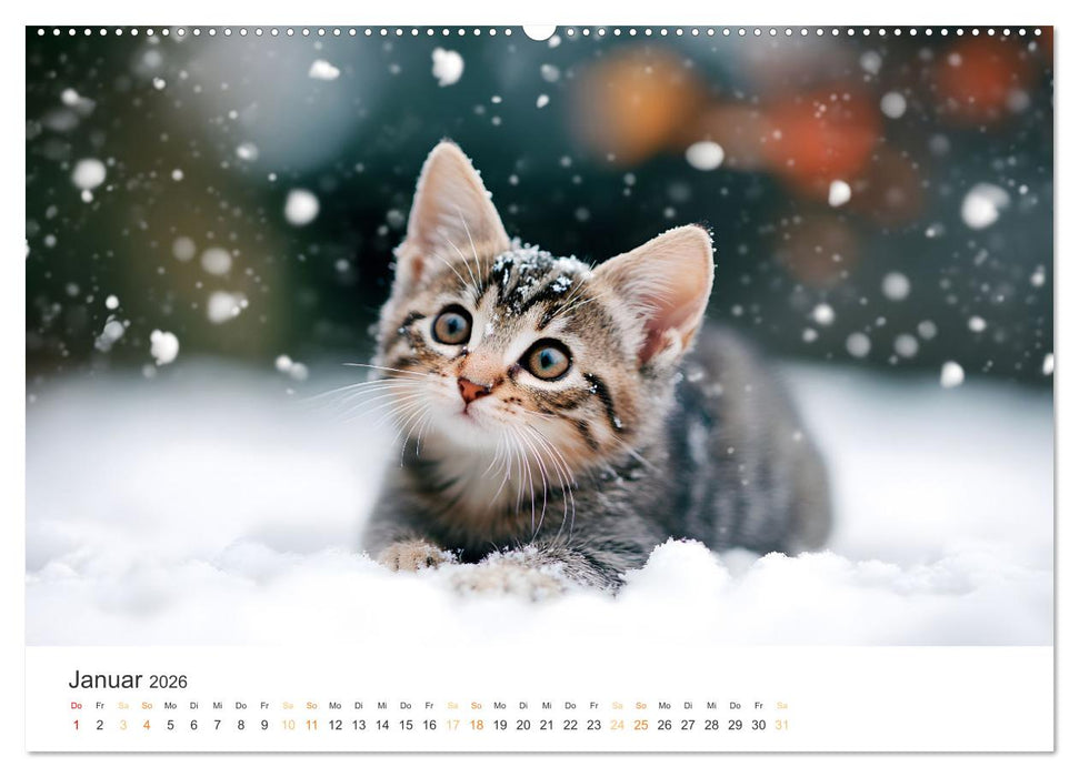 Katzen - sanfte Schönheiten (CALVENDO Wandkalender 2026)