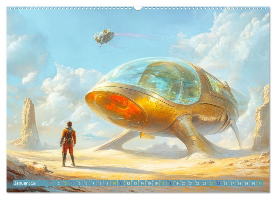 Science Fiction - Originelle Welten (CALVENDO Wandkalender 2026)