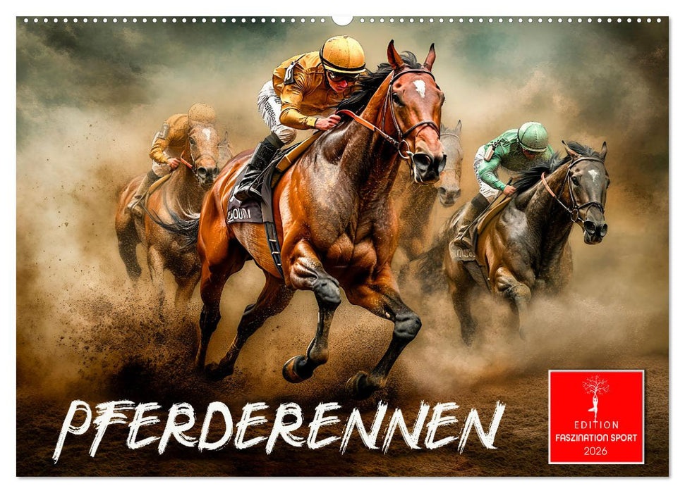 Pferderennen (CALVENDO Wandkalender 2026)