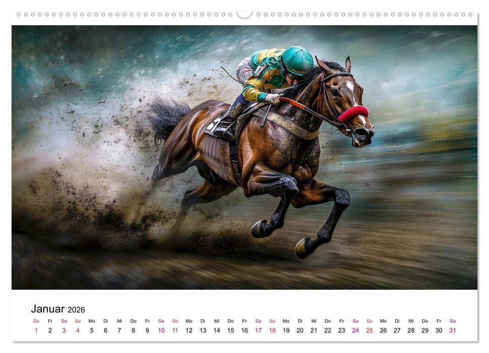 Pferderennen (CALVENDO Wandkalender 2026)