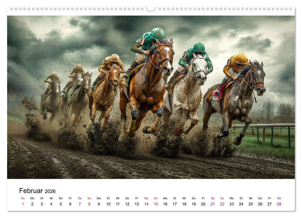 Pferderennen (CALVENDO Wandkalender 2026)