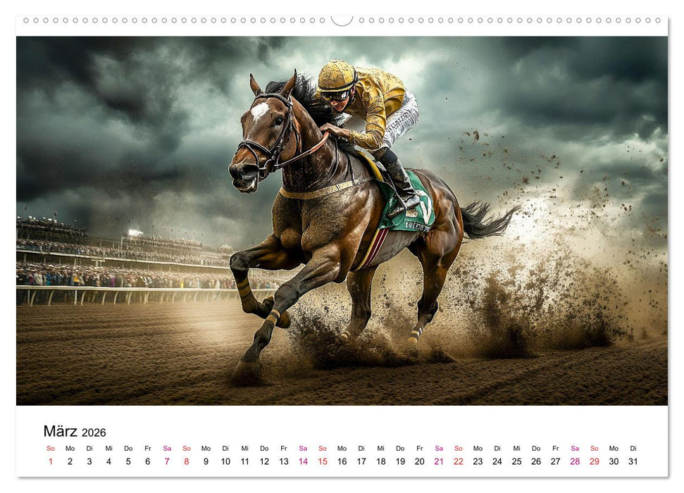 Pferderennen (CALVENDO Wandkalender 2026)