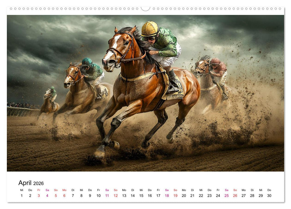 Pferderennen (CALVENDO Wandkalender 2026)